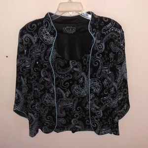 Alex Evenings 2 Piece Set Tank and Jacket